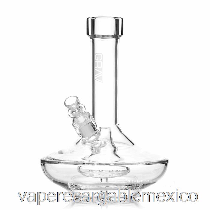 Vape Recargable Grav Pequeña Tubería De Agua De Base Ancha Transparente